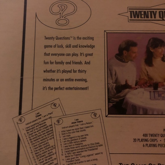 Vintage 1987 Twenty Questions Game - Picture 6 of 14
